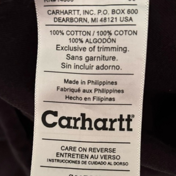 Carhartt Men’s 2XL Heavyweight Long Sleeve Shirt - Picture 5 of 5